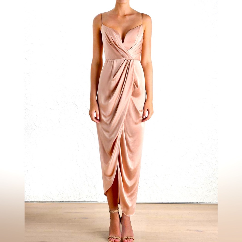 Zimmermann Peony Pink Petal Silk Bridesmaid Dress sz 2